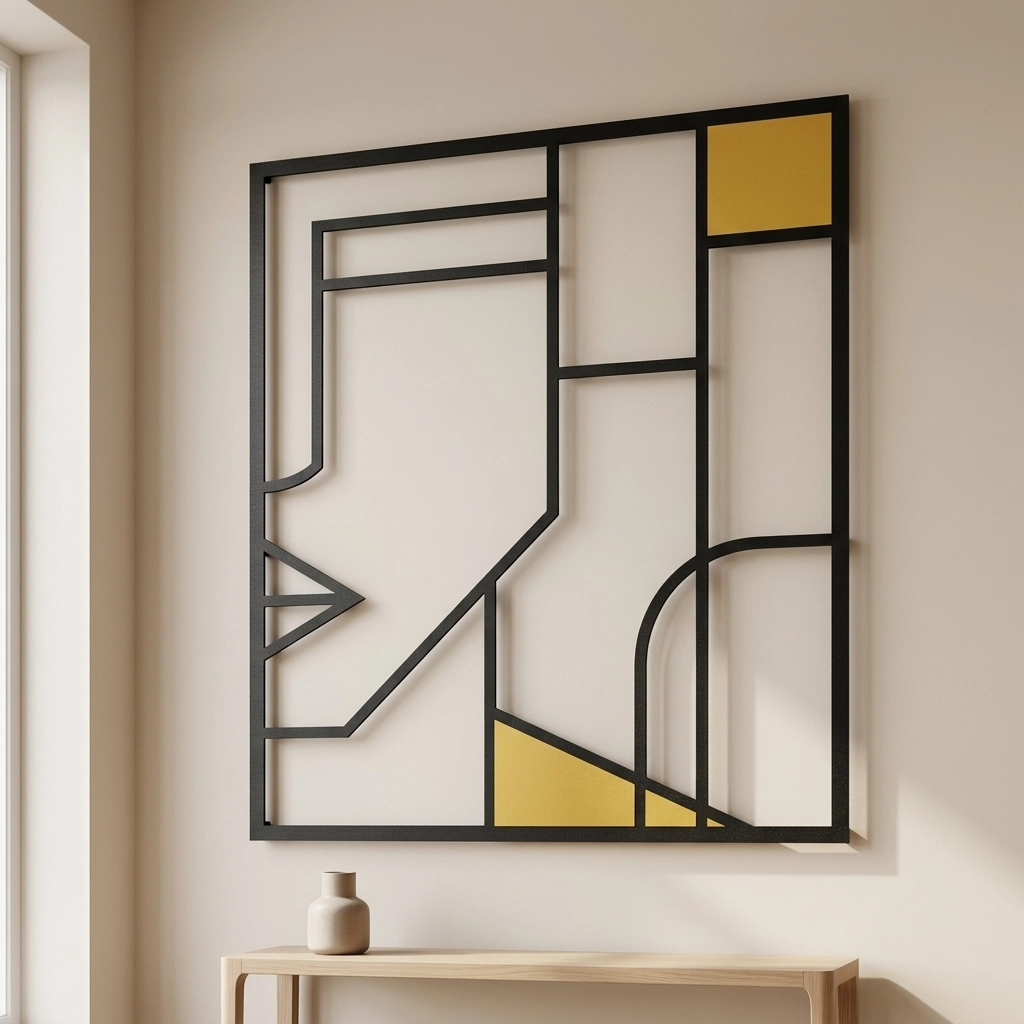 Abstract Love Male Metal Wall Art