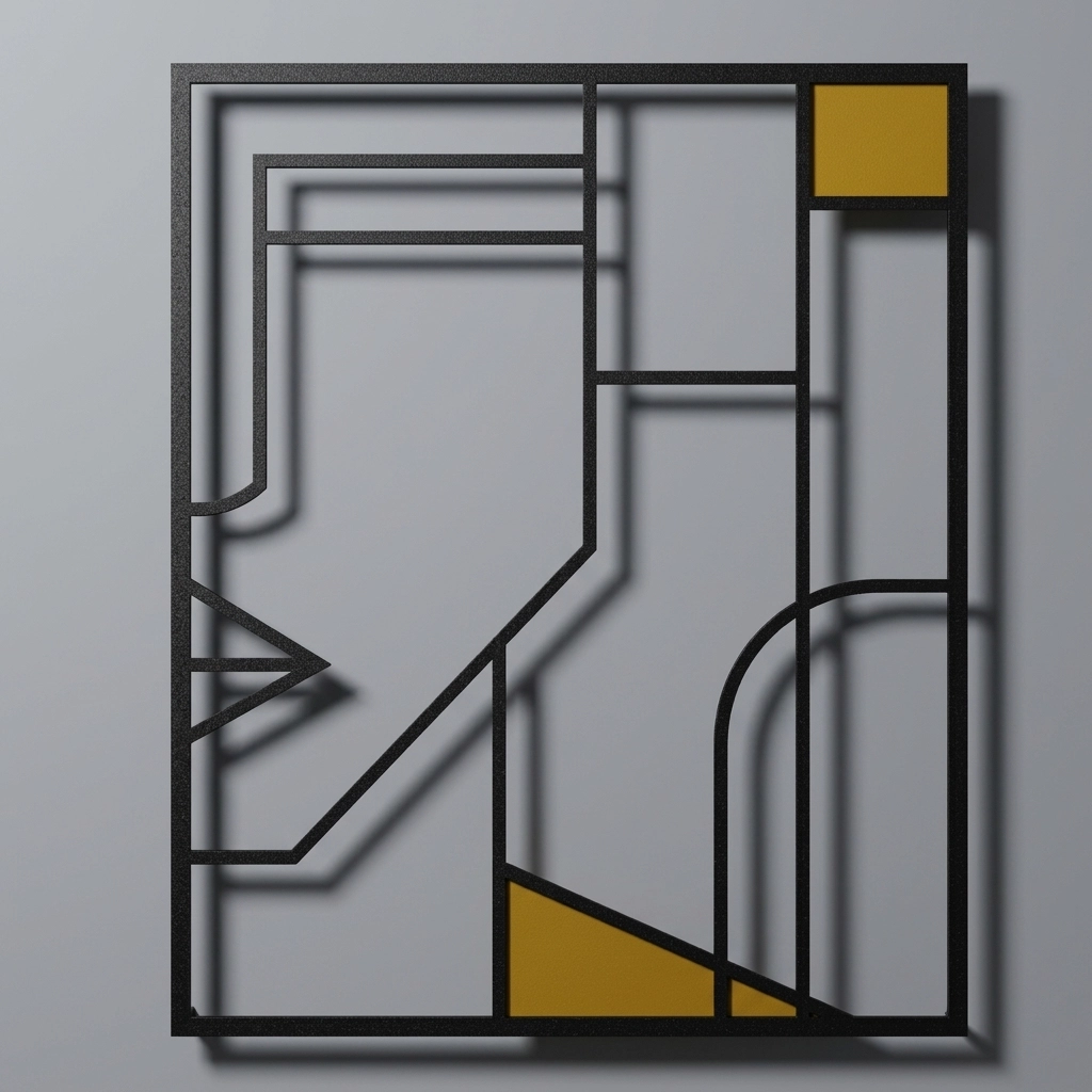 Abstract Love Male Metal Wall Art