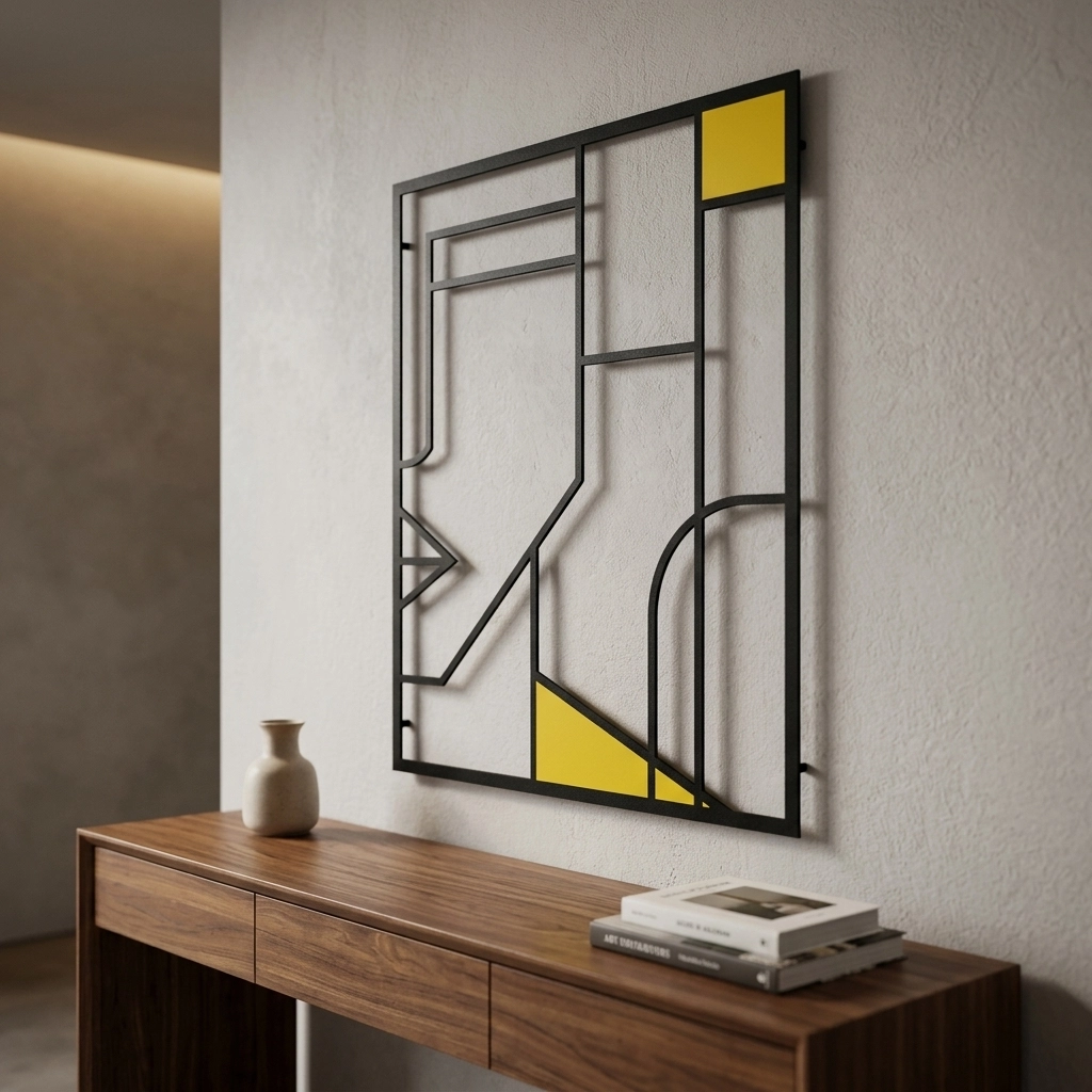 Abstract Love Male Metal Wall Art