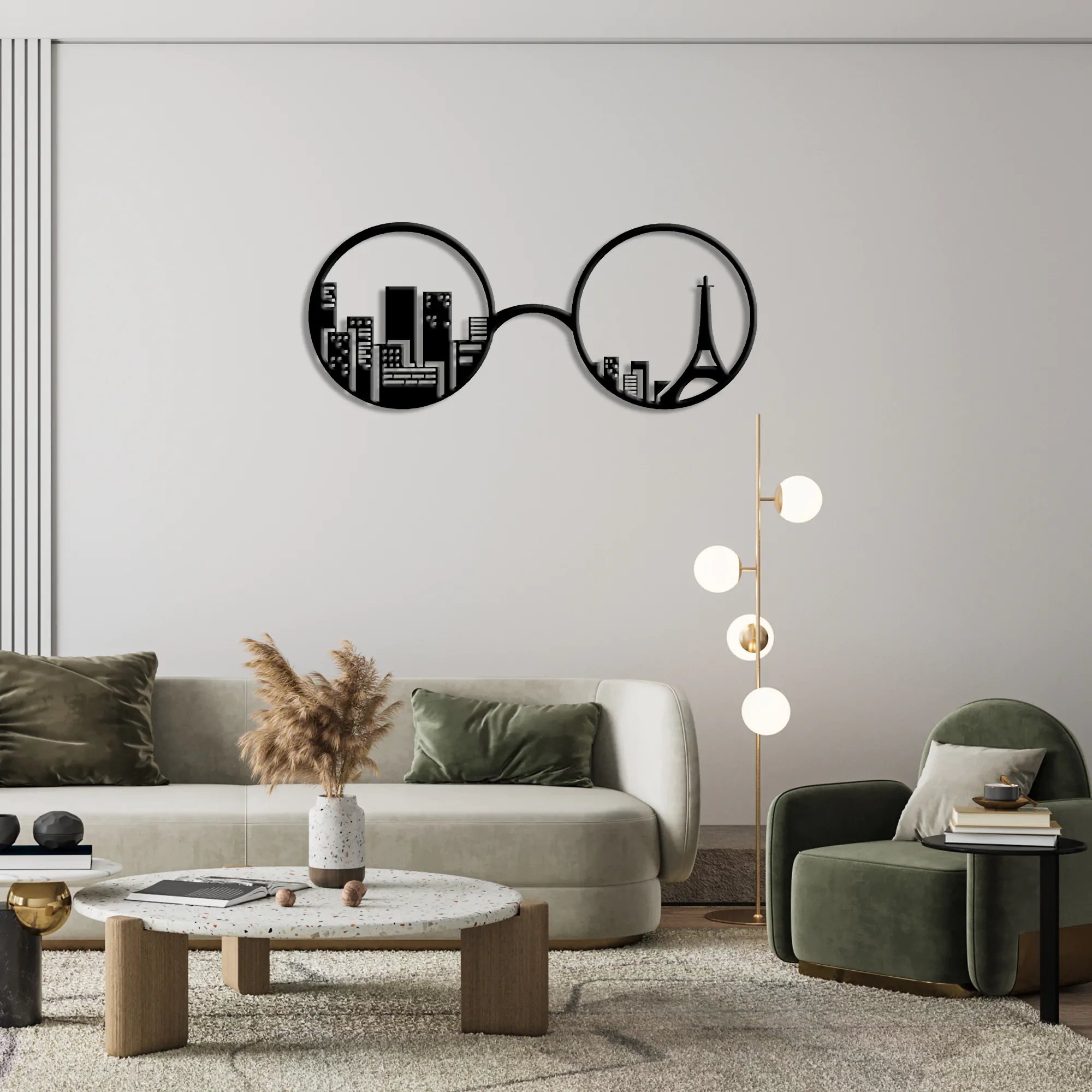 Eyfel Kulesi Paris Metal Tablo