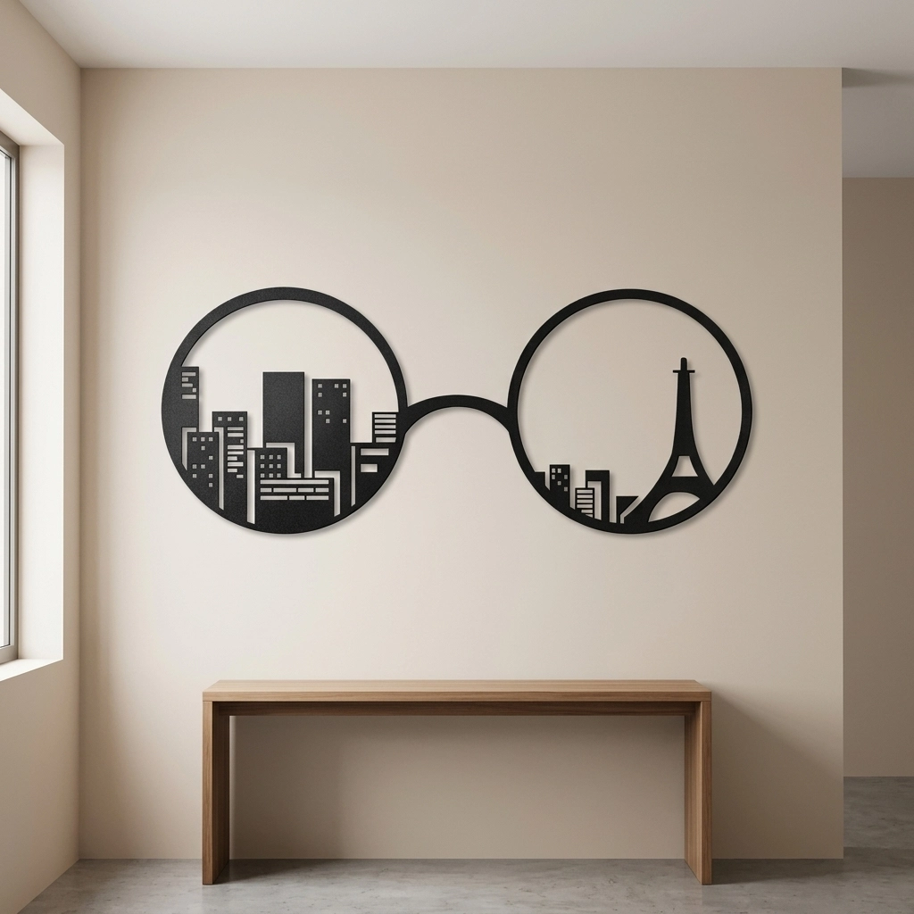 Eyfel Kulesi Paris Metal Tablo