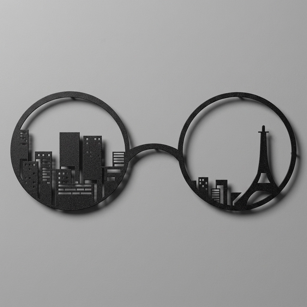 Eyfel Kulesi Paris Metal Tablo