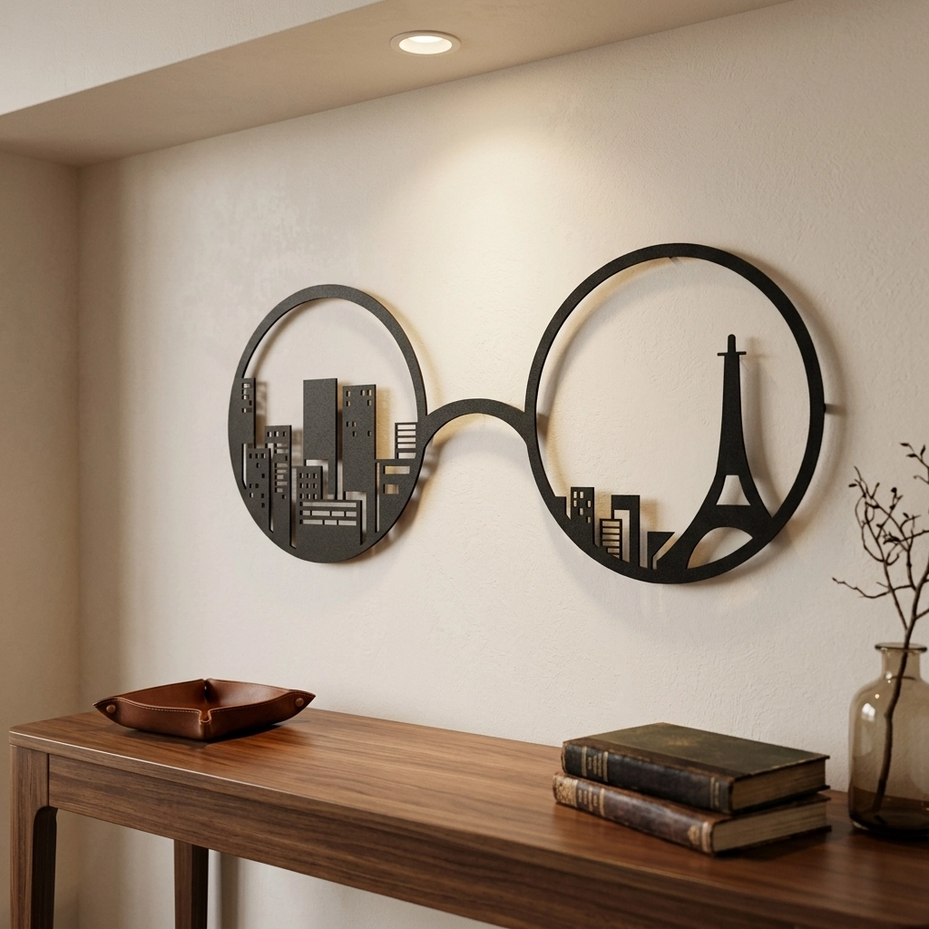 Eyfel Kulesi Paris Metal Tablo