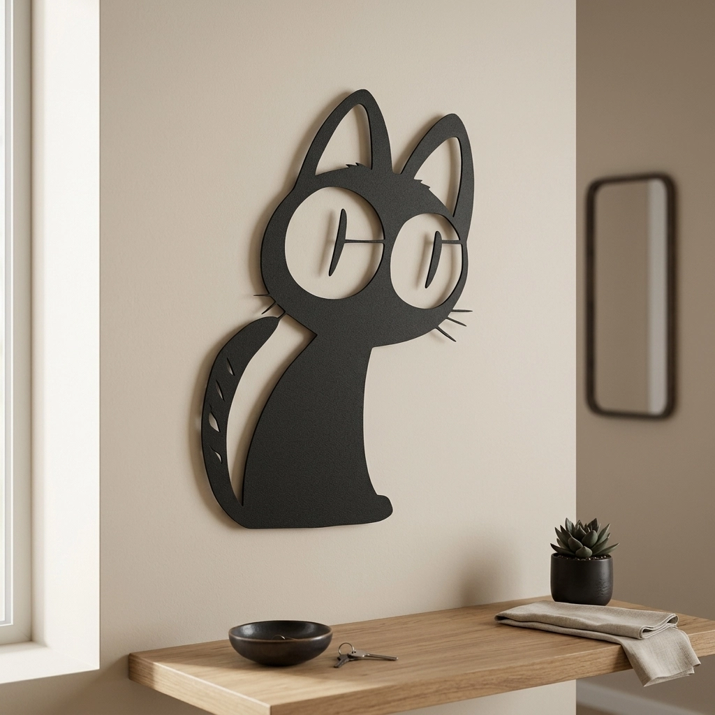 Kuroneko Trigun Metal Wall Art