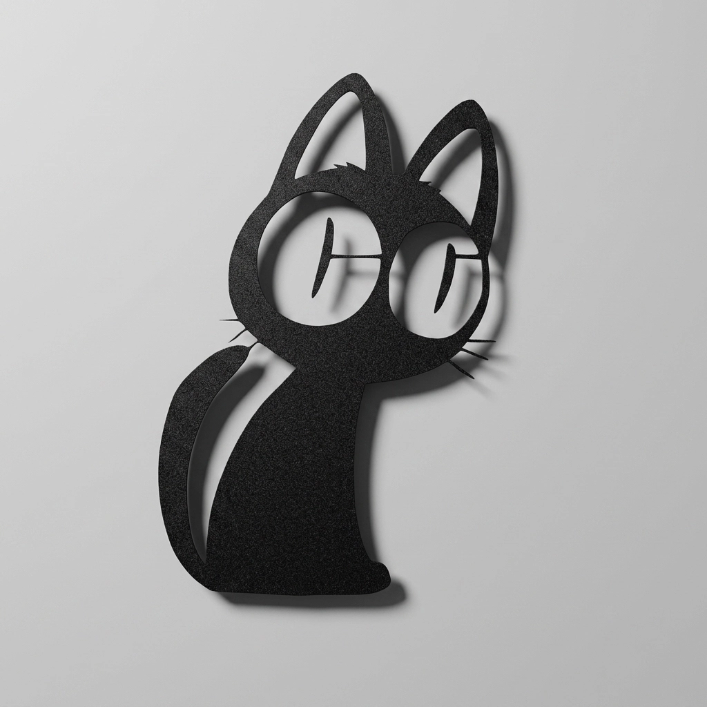 Kuroneko Trigun Metal Wall Art