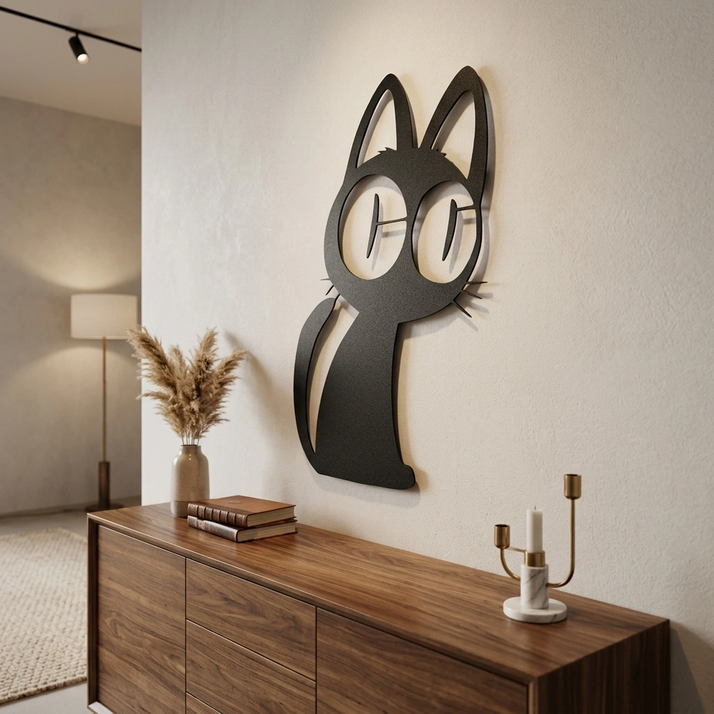Kuroneko Trigun Metal Wall Art