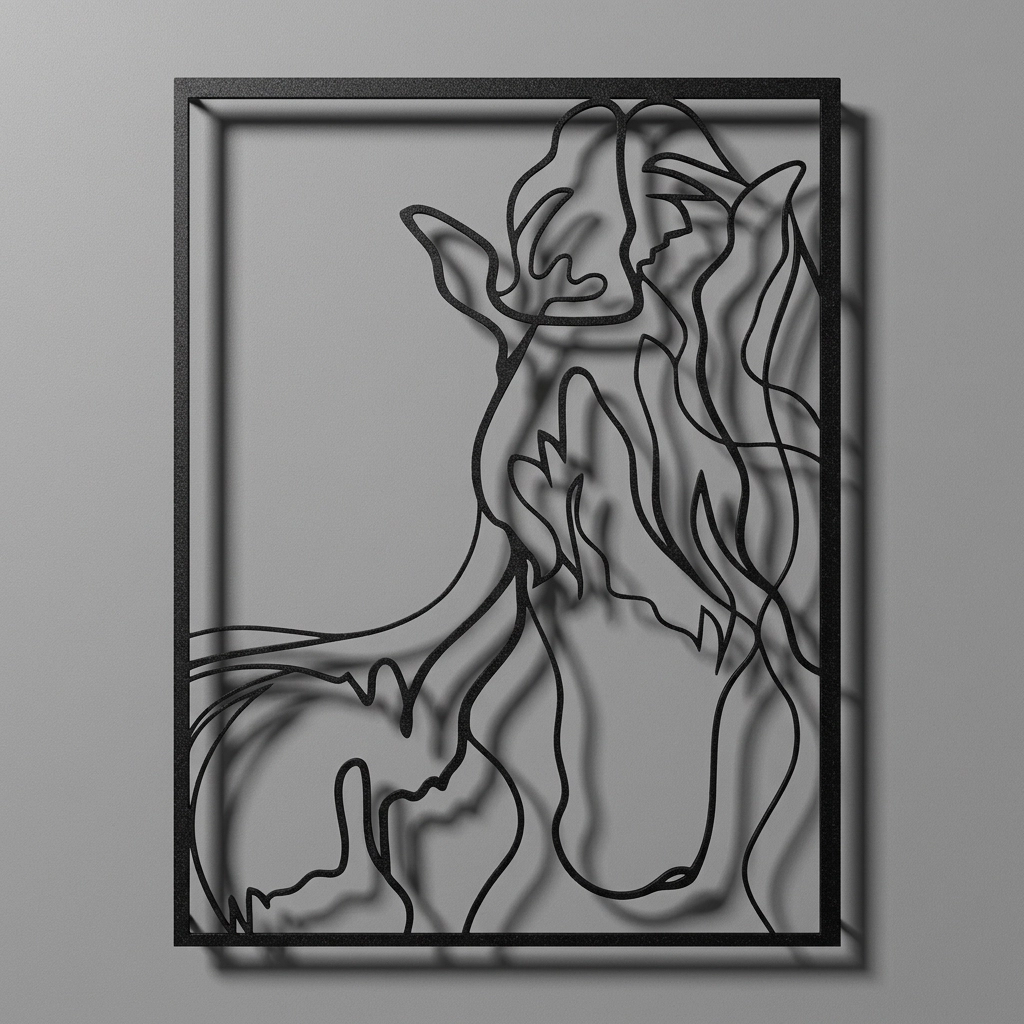 Horse Metal Tablo