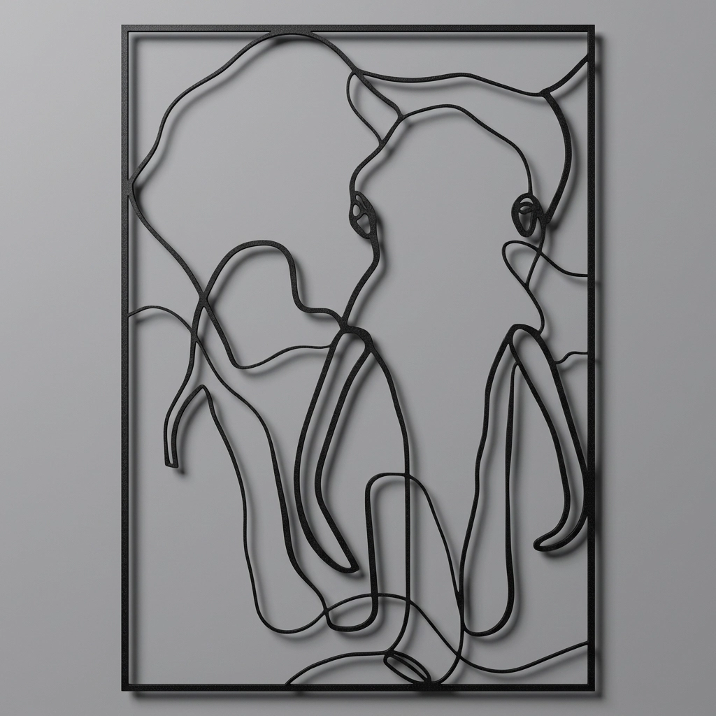 Elephant Metal Tablo