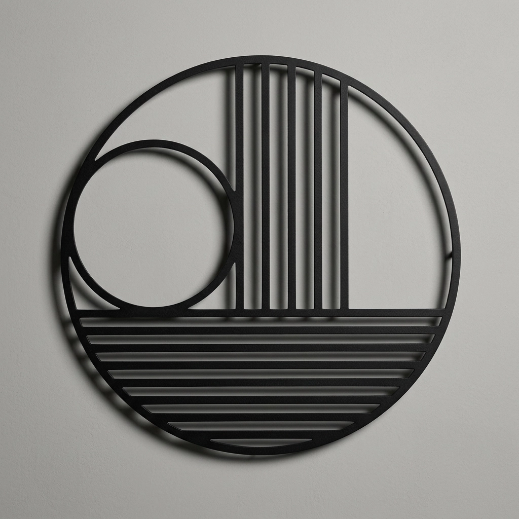 Minimalist Geometric Circle Design Wall Decor