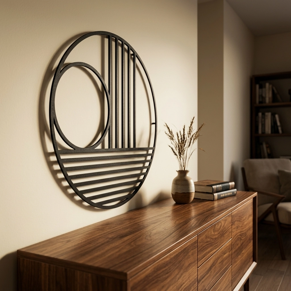 Minimalist Geometric Circle Design Wall Decor