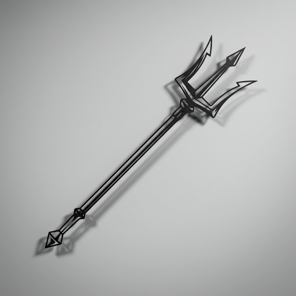 Poseidon Trident Illustration