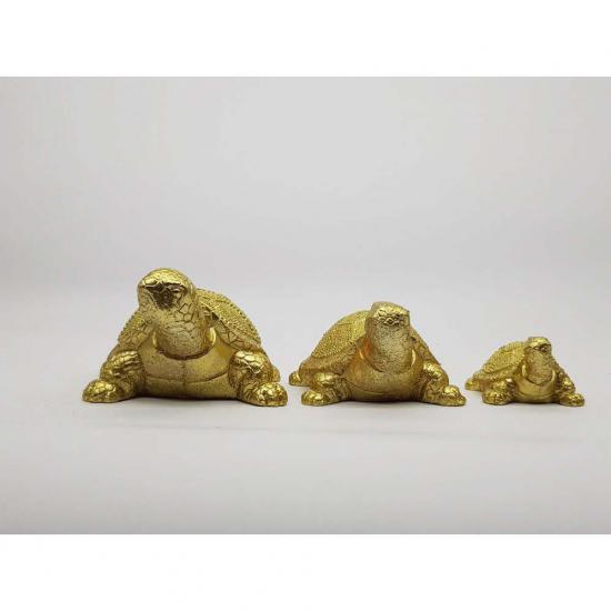 Dekoratif 3’lü Kaplumbağa Altın