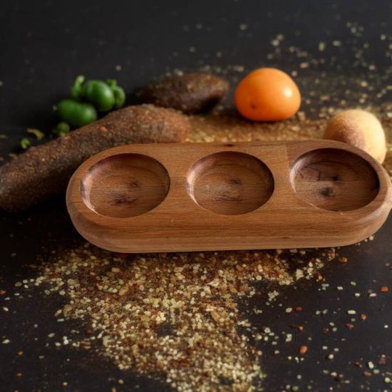 Ahşap 6 Parça Sos Tabağı / Menaj Altlığı  Kurabiye tabağı- kurabiye tabağı- 4 adet kurabiye-ahşap servis tabağı- snack-Servis Tabağı -Servis tabağı -Ahşap 18 Parça Sunum Servis Tabağı Seti Ahşap 6 Par