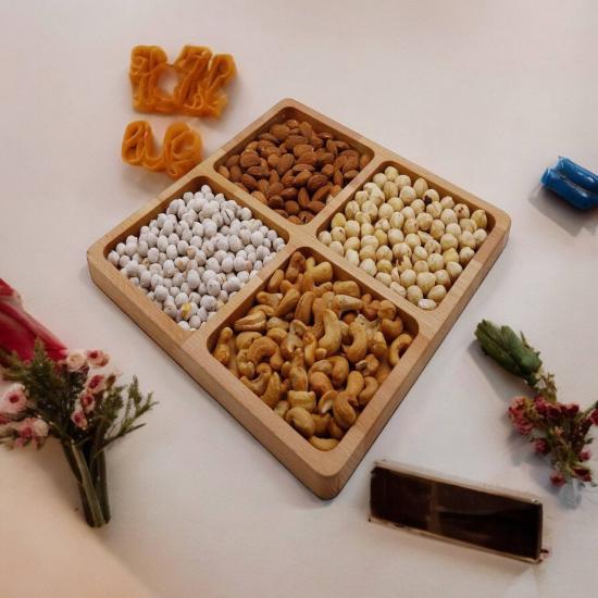 Kurabiye tabağı- kurabiye tabağı- 4 adet kurabiye-ahşap servis tabağı- snack-Servis Tabağı -Servis tabağı -Ahşap tabak