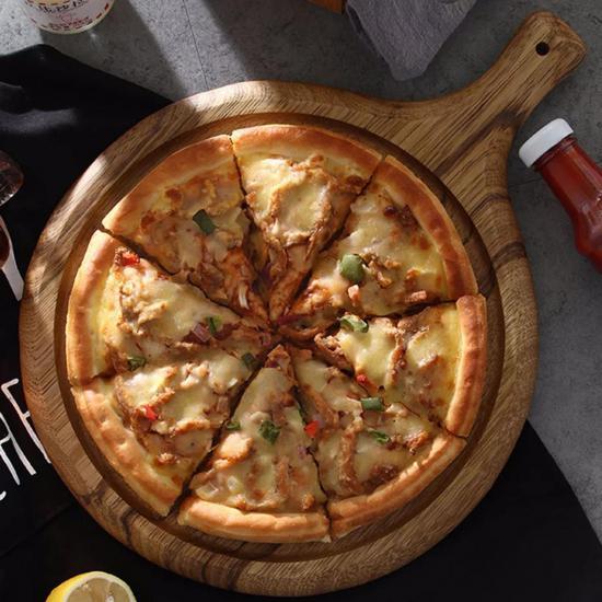Pizza tahtası-pizza-doğrama tahtası- Ekmek Tahtası-Peynir Tahtası-Ahşap -Ahşap Servis Tahtası Doğrama Tepsisi Biçilmiş Ahşap Restoran