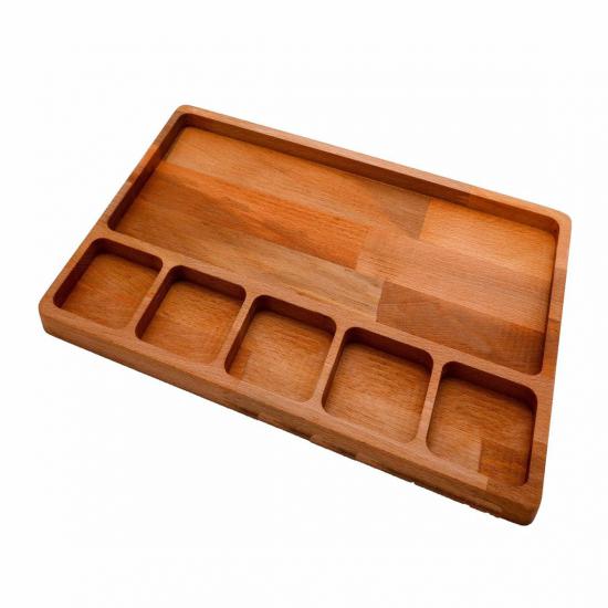 Cookie plate- cookie plate- 6 cookies- wooden serving plate- snack-Serving Platter -Serving plate -Wooden plate