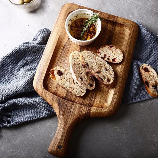 Chopping board- Bread Board-Cheese Board-Wooden -Wooden Serving Board Chopping Tray Sawn Wood Restaurant