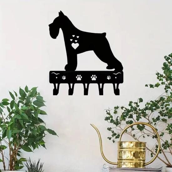 Schnauzer Metal Askılık Metal Duvar Askılığı | Şık ve Dayanıklı Depolama Çözümleri