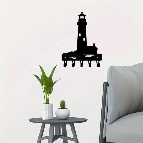 Deniz Feneri Metal Askılık Metal Duvar Askılığı | Şık ve Dayanıklı Depolama Çözümleri