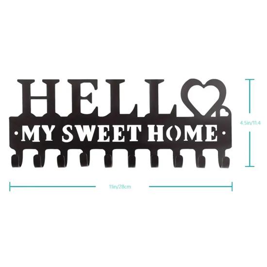 Hello Metal Askılık Metal Duvar Askılığı | Şık ve Dayanıklı Depolama Çözümleri
