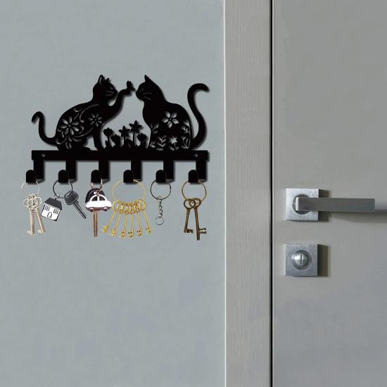Mutlu Kedi Metal Askılık  ,Metal Duvar Askılığı | Şık ve Dayanıklı Depolama Çözümleri