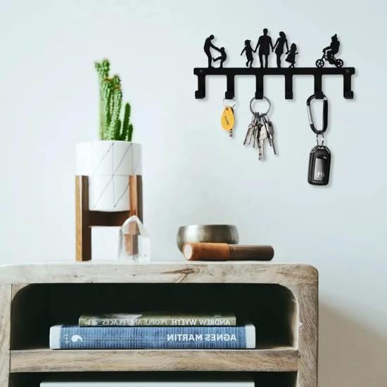 My Family Metal Hanger ,Metal Wall Hanger | Stylish and Durable Storage Solutions