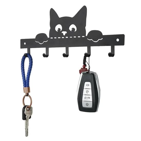 Cat Metal Hanger 5 ,Metal Wall Hanger | Stylish and Durable Storage Solutions
