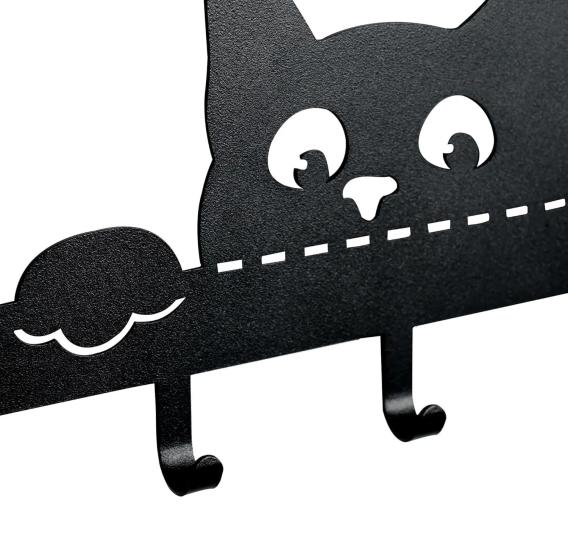 Cat Metal Hanger 5 ,Metal Wall Hanger | Stylish and Durable Storage Solutions