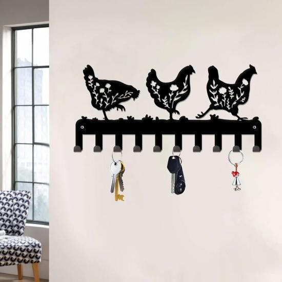 Chicken Metal Hanger ,Metal Wall Hanger | Stylish and Durable Storage Solutions