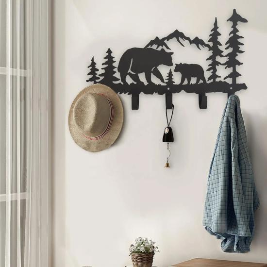 Forest Metal Hanger Rack 3 ,Metal Wall Hanger | Stylish and Durable Storage Solutions