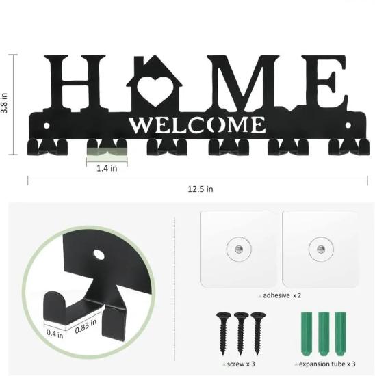 My Home Metal Hanger Rack  ,Metal Wall Hanger | Stylish and Durable Storage Solutions