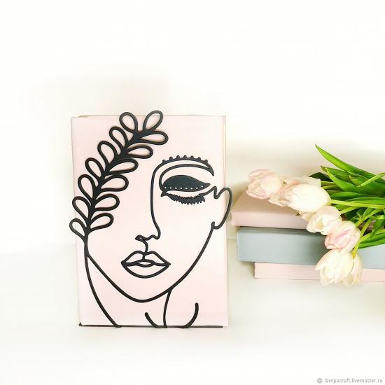 Face Art Book Holder | Monge Design | Home Decoration| Metal Household Products