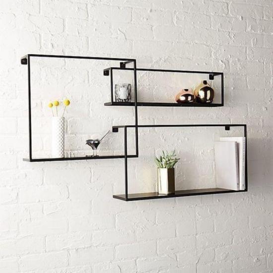 Triple Wall Shelf | Home Decoration | Metal Painting | Wall Painting | Monge Design | Free Shipping | Pay at the door