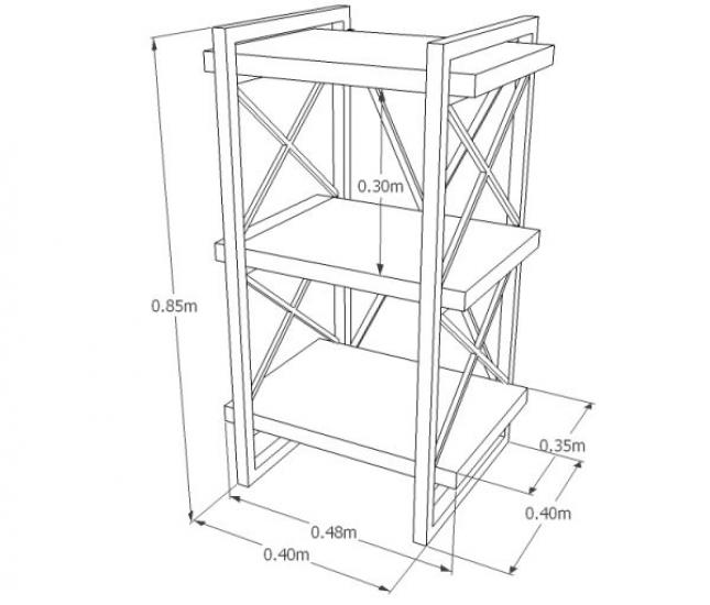 Elegance Side Table | Home Decoration | Metal Painting | Wall Painting | Monge Design | Free Shipping | Pay at the door