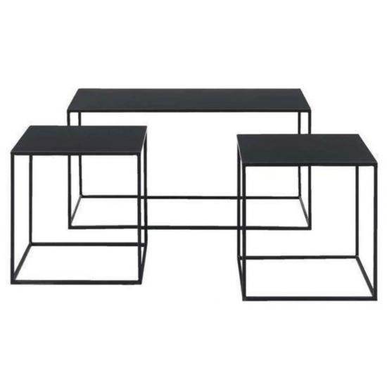 Elegant Triple Coffee Table | Home Decoration | Metal Painting | Wall Painting | Monge Design | Free Shipping | Pay at the door