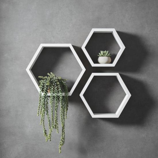 Honeycomb Set Raf | Raf | Ev Dekorasyon | Monge Dizayn | Ev Dekor | Sanat | Alışveriş