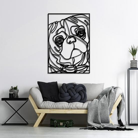 Pug Metal Wall Art | Home Decoration | Wall Painting | Monge Design | Free Shipping | Pay at the door