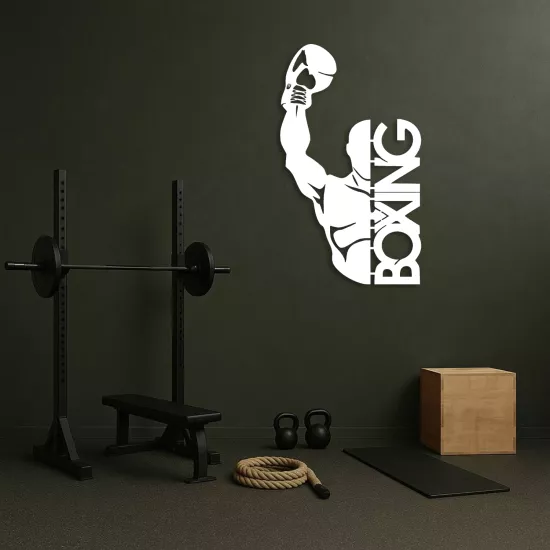 Boks Temalı Metal Duvar Dekoru | Boxing Wall Art