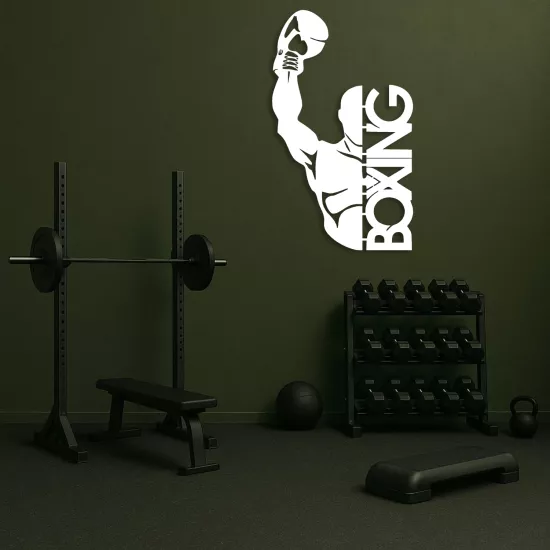 Boks Temalı Metal Duvar Dekoru | Boxing Wall Art