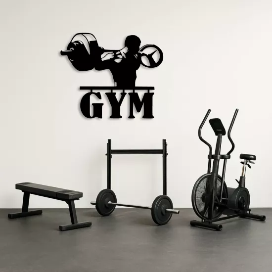 GYM Metal Duvar Tablosu | Ağırlık Antrenmanı Dekoru