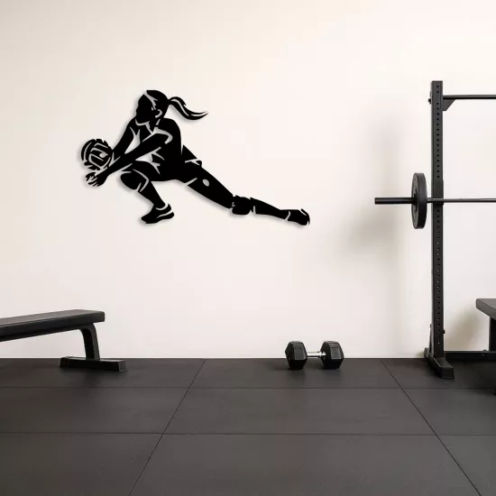 Güç ve Motivasyon Temalı Halterci Metal Duvar Dekoru | Gym Tablo