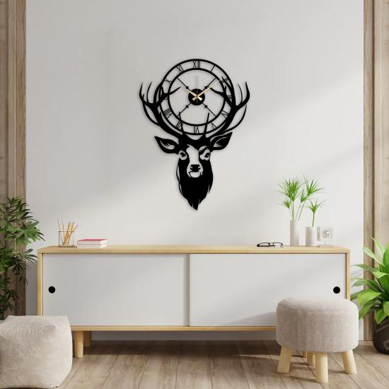 Deer Metal Clock | Home Decoration | Wall Clock | Metal painting | Monge Design |