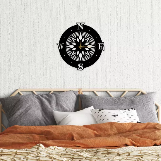 Compass Metal Wall Clock | Home Decoration | Wall Clock | Monge Design | Free shipping