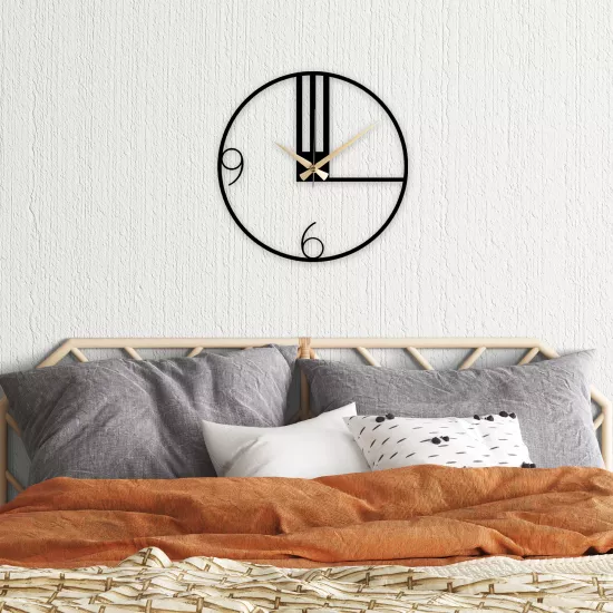 Line Metal Clock |Home Decoration| Wall Clock| metal painting| Monge Design