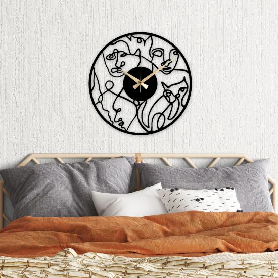 Face Metal Clock |Home Decoration| Wall Clock| metal painting| Monge Design