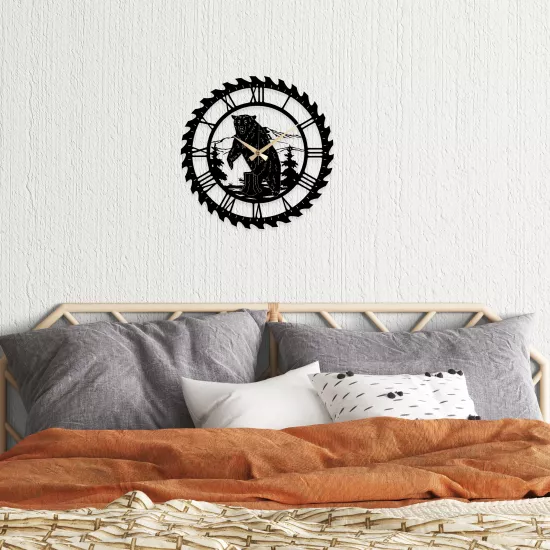 Oso Metal Clock, Home Decoration, Wall Clock, Metal wall art