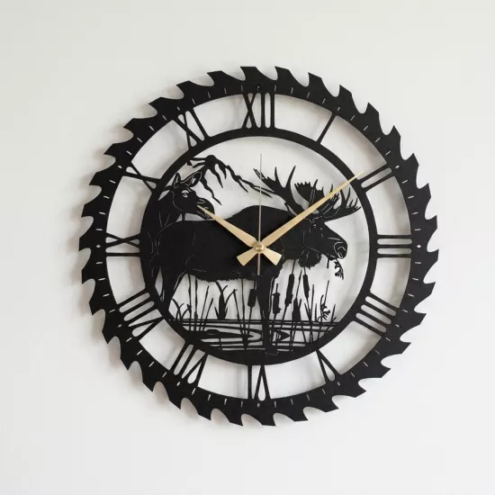,Ev Dekorasyon, Duvar Saati, Metal tablo