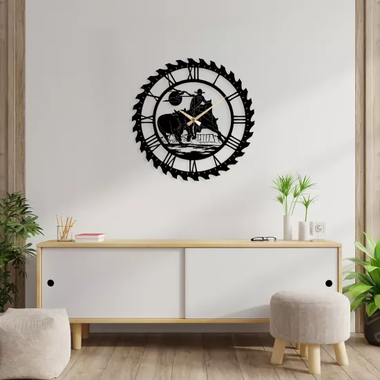 Vaquero Metal Watch, Home Decoration, Wall Clock, Metal wall art