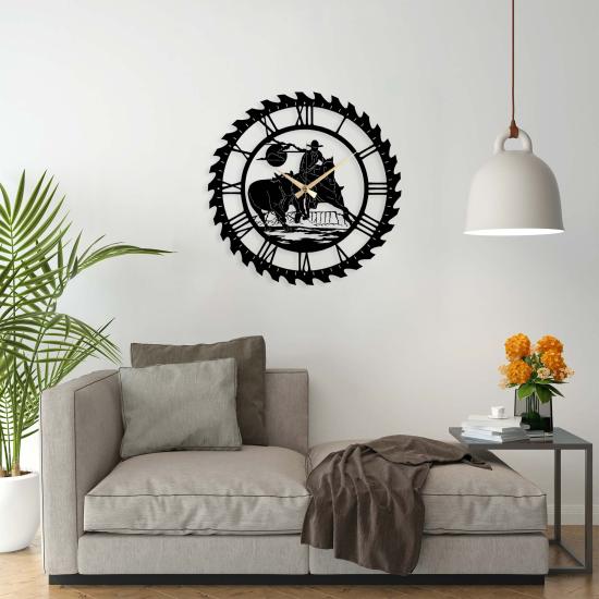 Vaquero Metal Saat,Ev Dekorasyon, Duvar Saati, Metal tablo