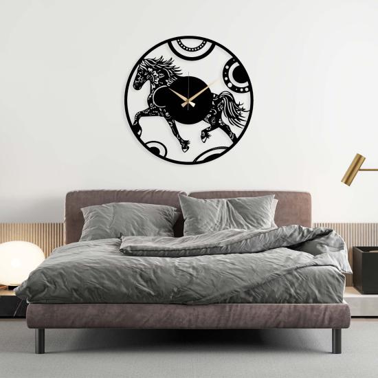 Hest Metal Saat,Ev Dekorasyon, Duvar Saati, Metal tablo